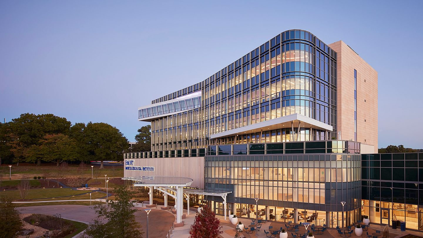 Emory Musculoskeletal Institute Development Exterior Twilight